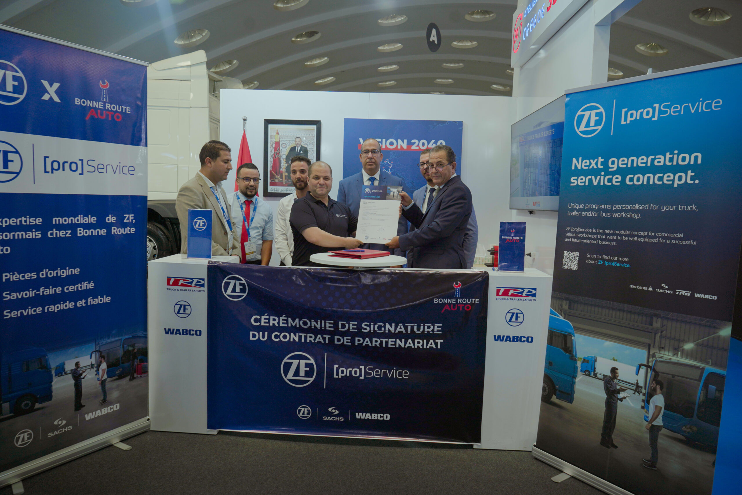 la signature d’un accord de partenariat avec ZF Group